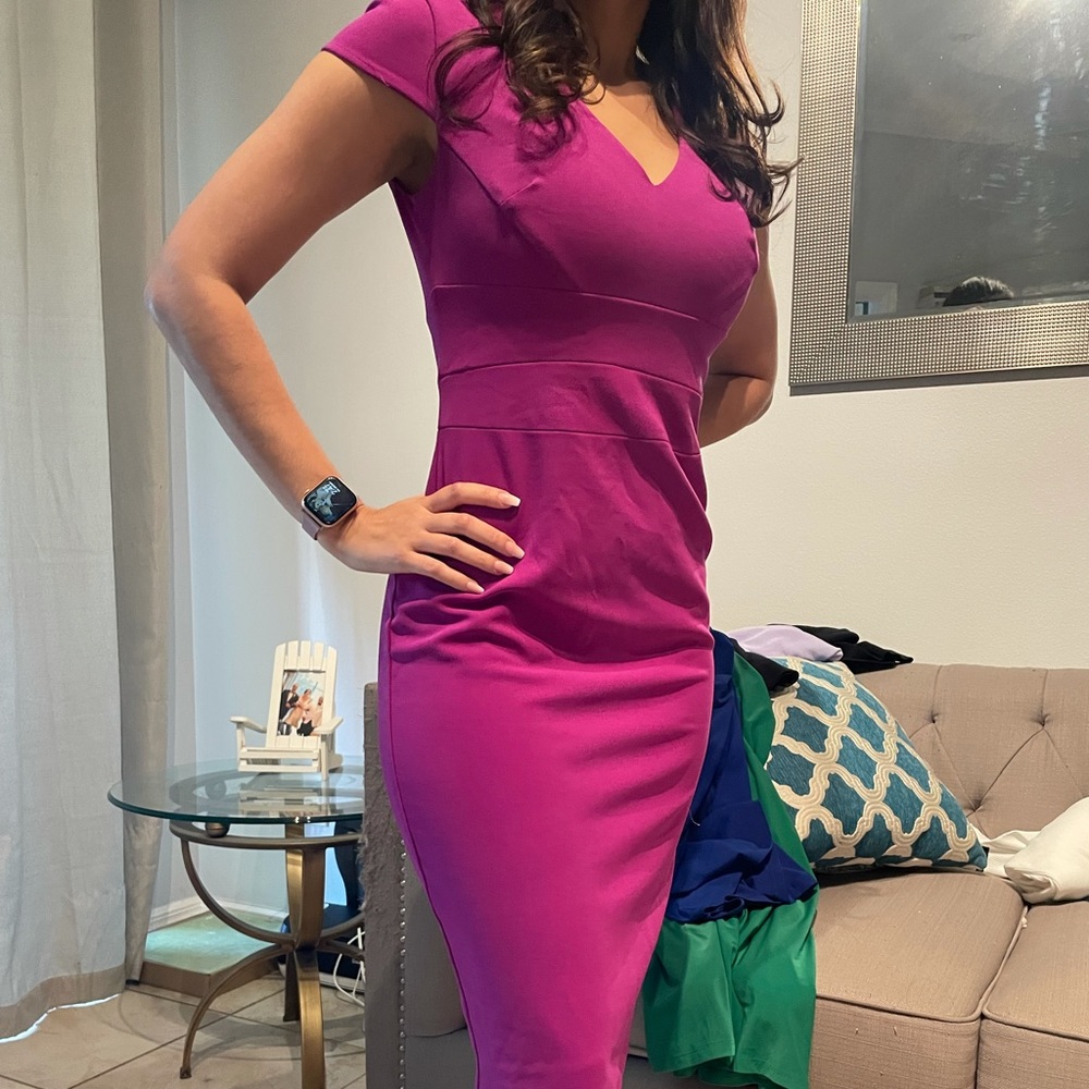 🔥Like & I’ll Discount: fuchsia dress